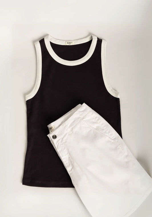 Dylan Contrast Rib Tank