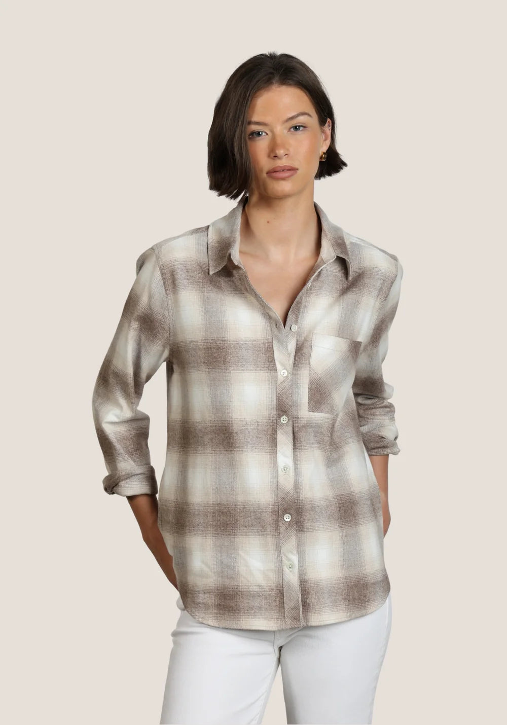 Dylan Carter Button-Up Oatmeal