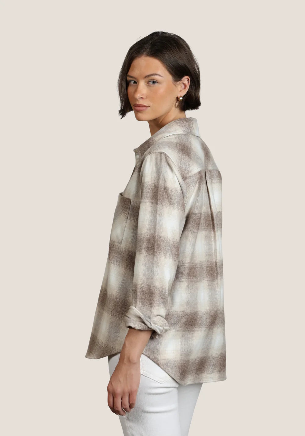 Dylan Carter Button-Up Oatmeal