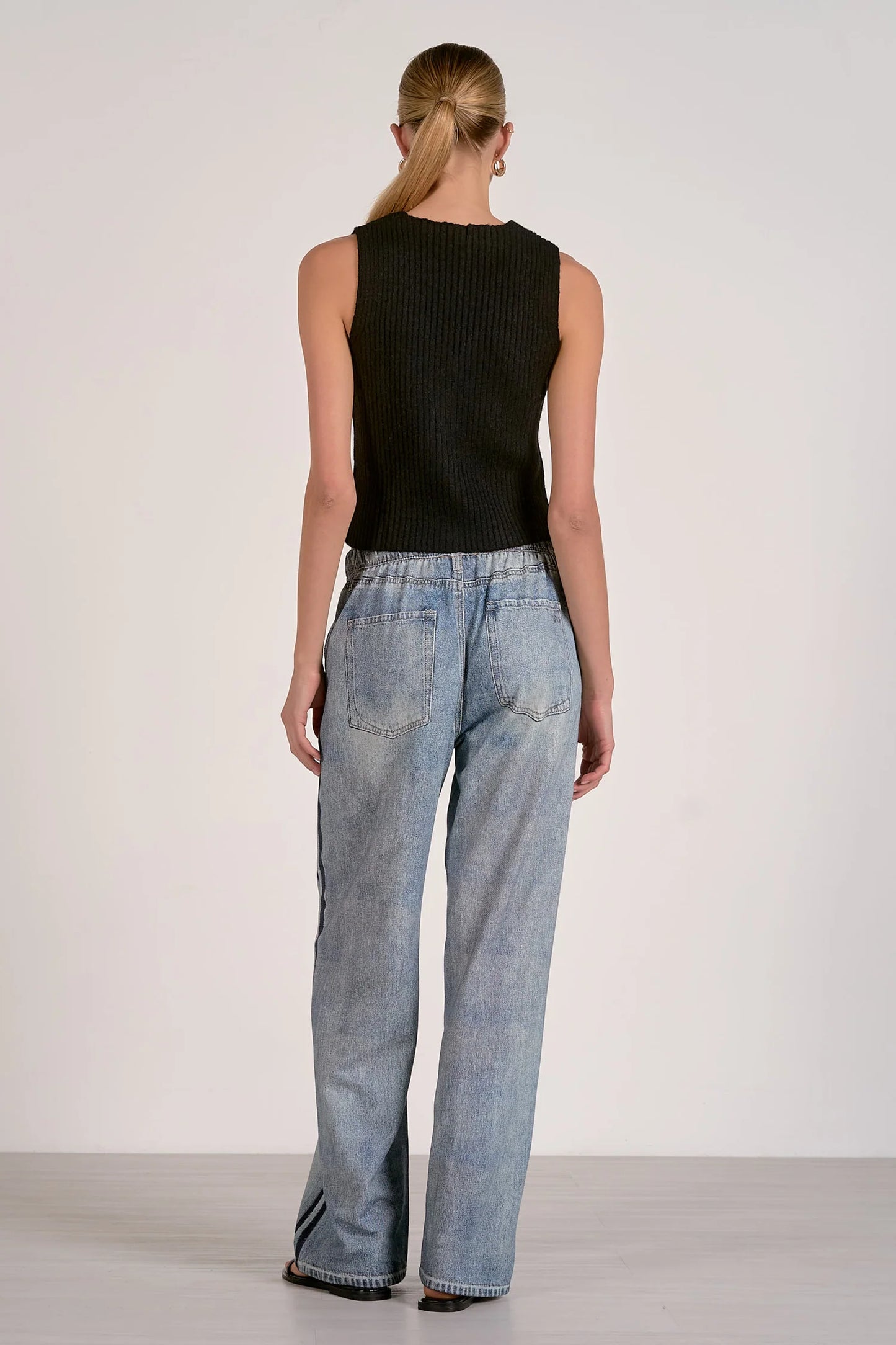 Denim Track Sweatpants