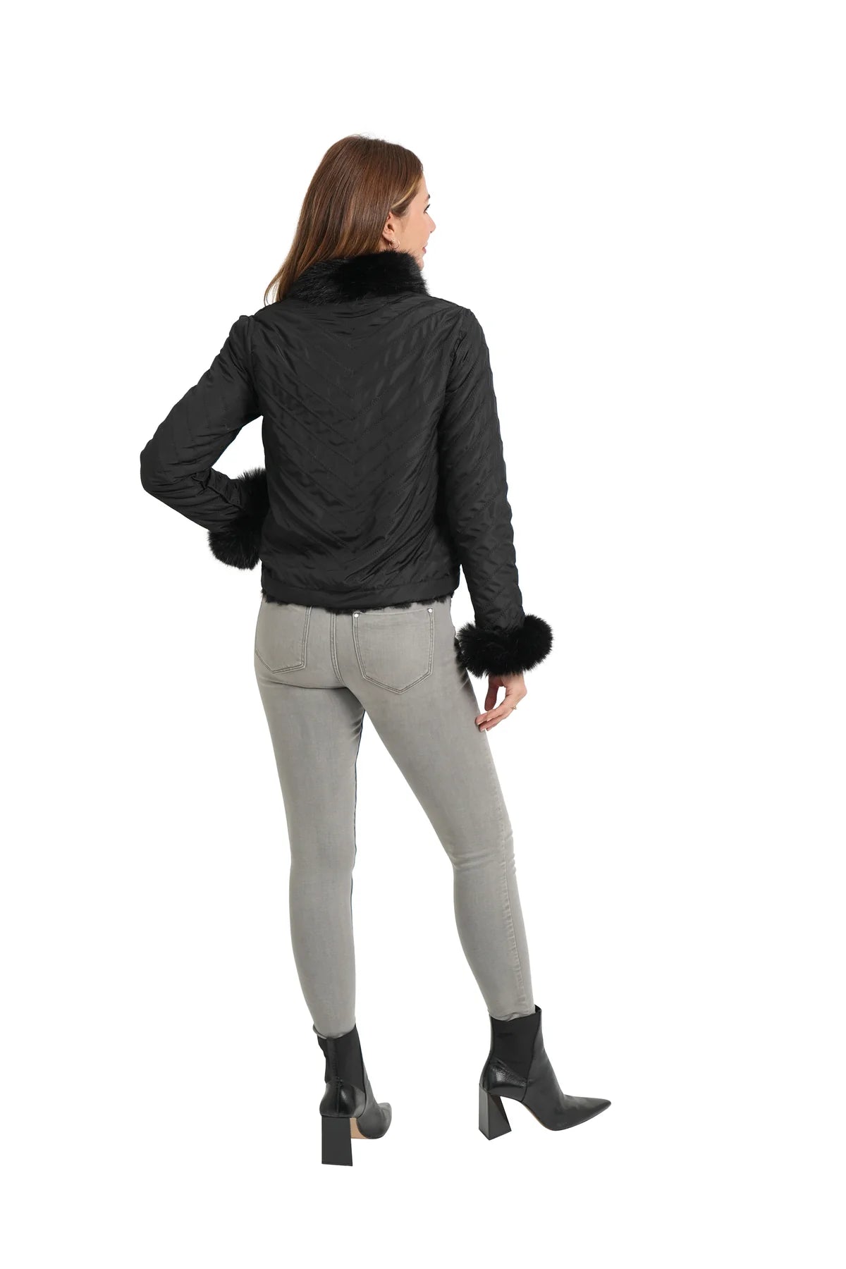 Love Token Meghan Reversible Jacket Black