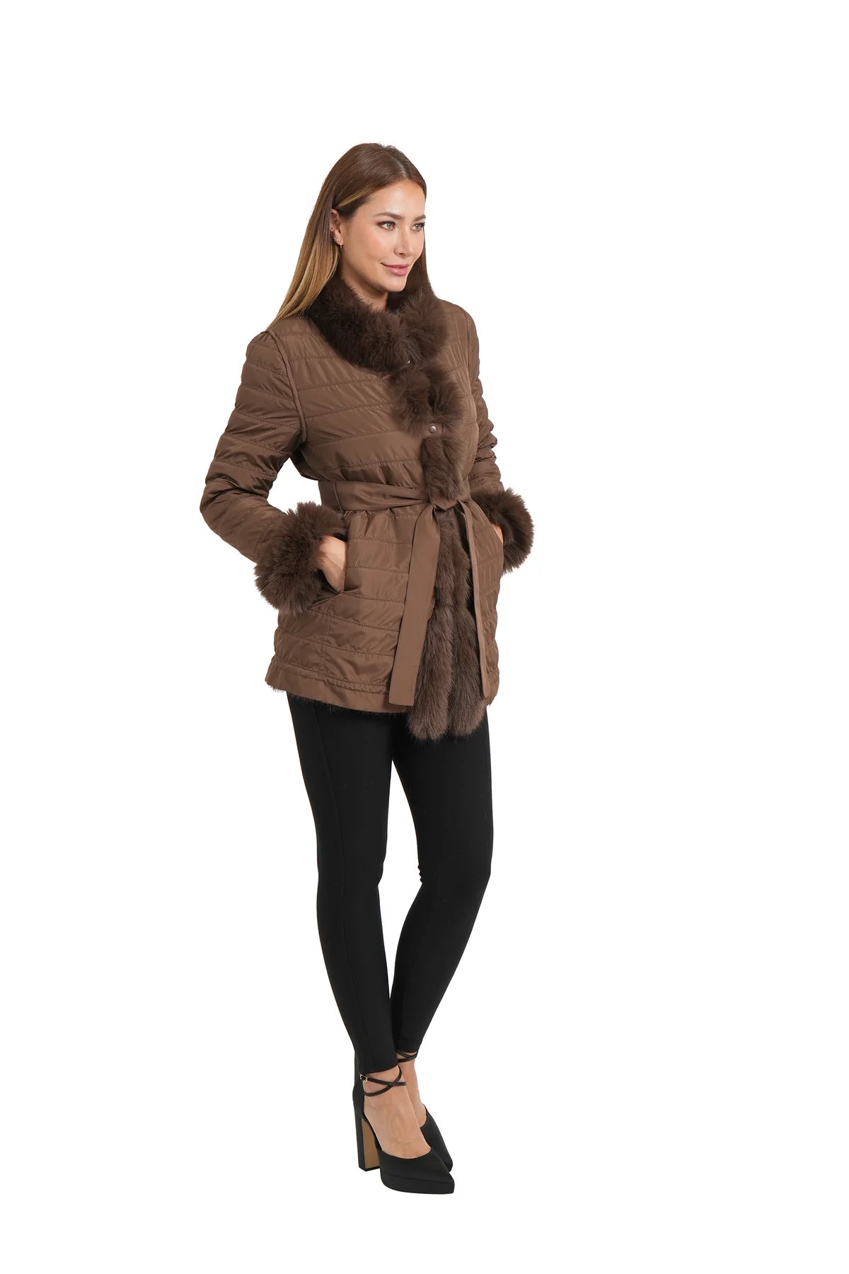 Love Token Jen Reversible Jacket Brown
