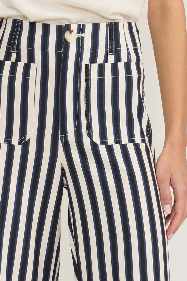 Lucy Paris Johnny Pant Navy Stripe