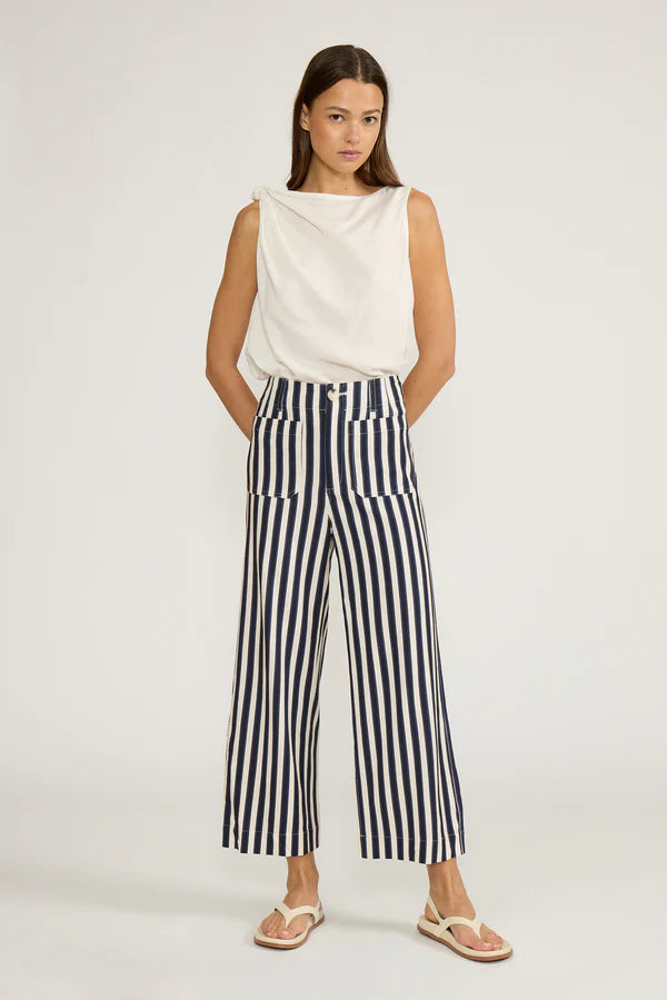 Lucy Paris Johnny Pant Navy Stripe