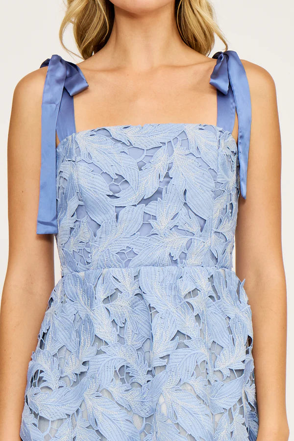 Lucy Paris Mini Lace Dress Periwinkle