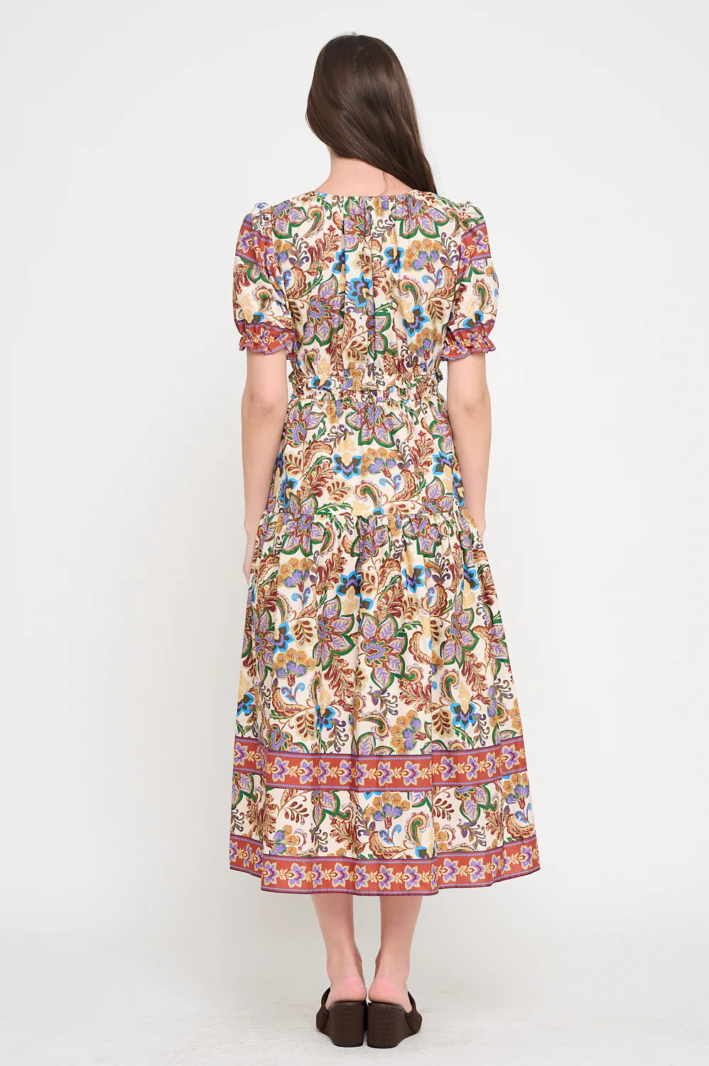 Regal Tapestry Maxi Dress