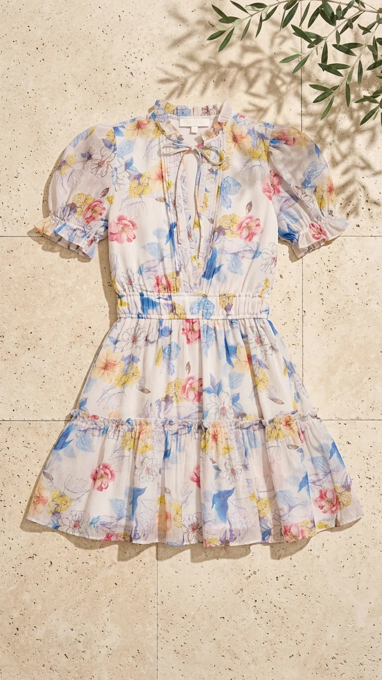 Meet Me In Santorini Petal Reverie Dress