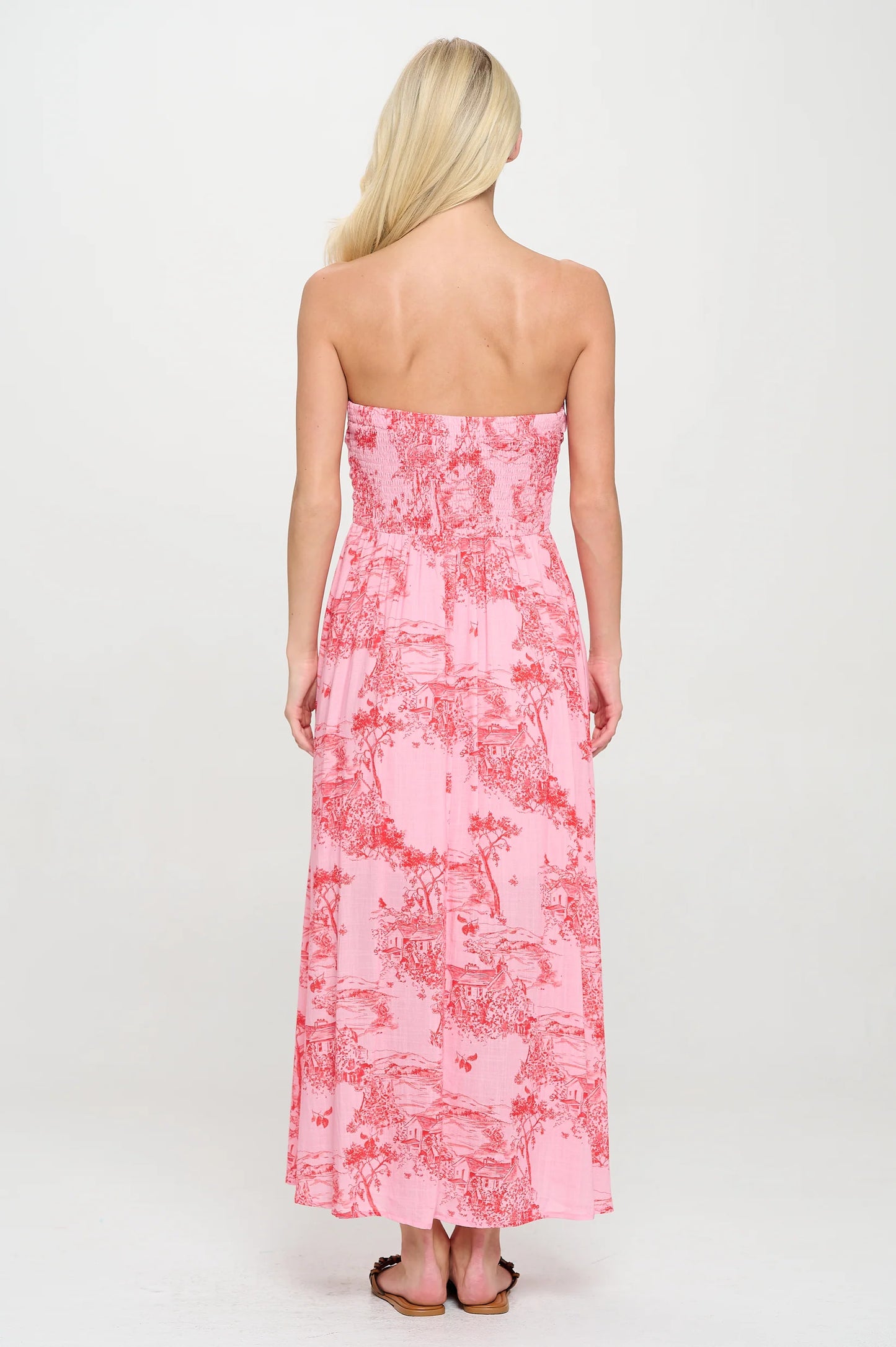 Meet me in Santorini Sunset Cottage Maxi Dress