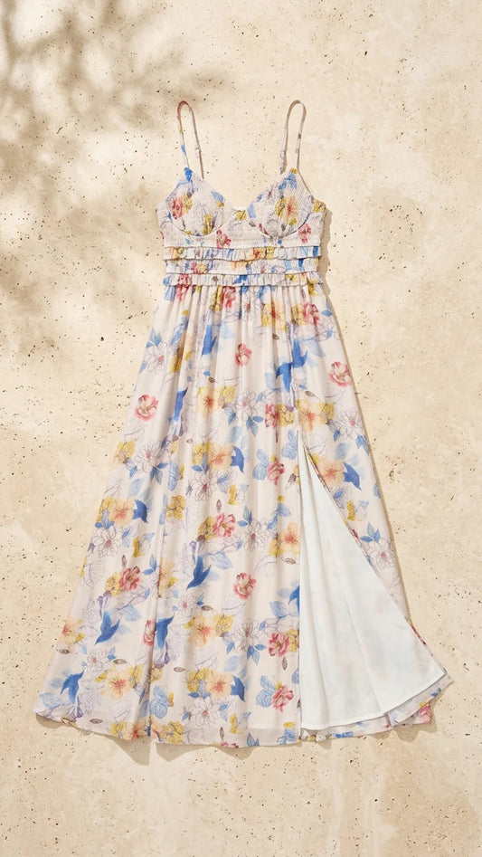Meet Me in Santorini Petal Reverie Maxi Dress