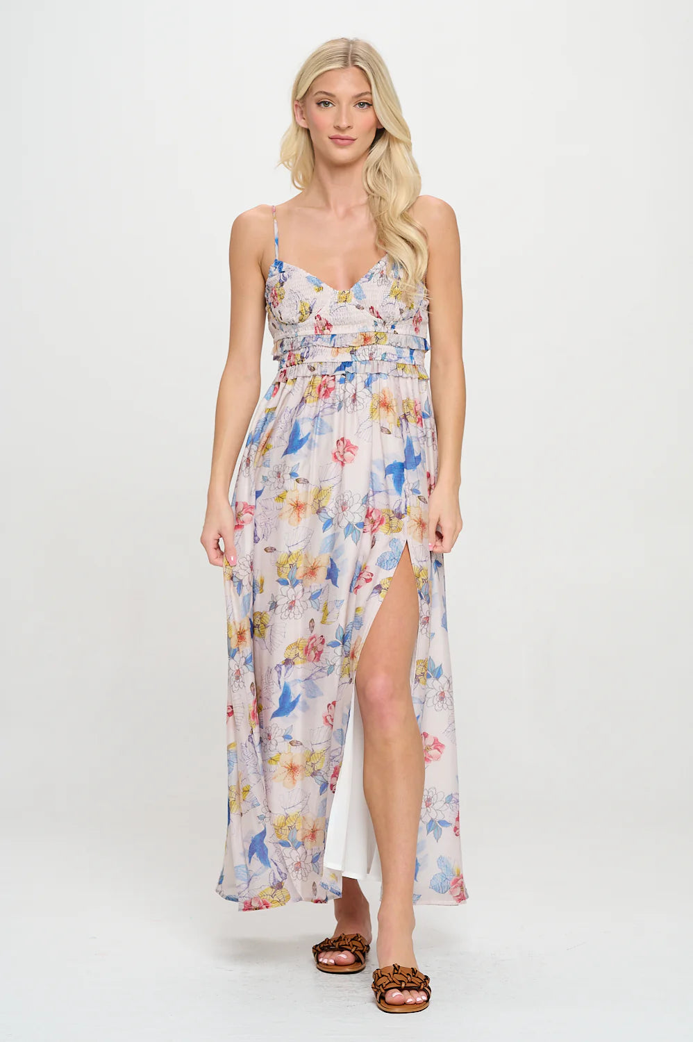 Meet Me in Santorini Petal Reverie Maxi Dress