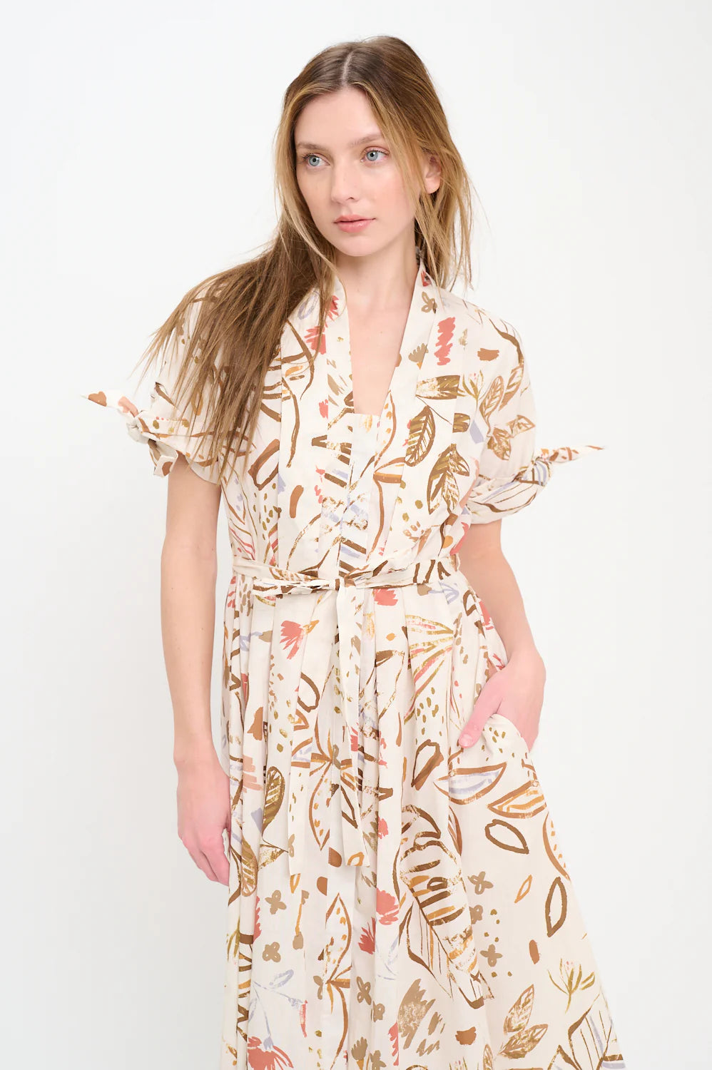Meet me in Santorini Olive Grove Shirt Dress
