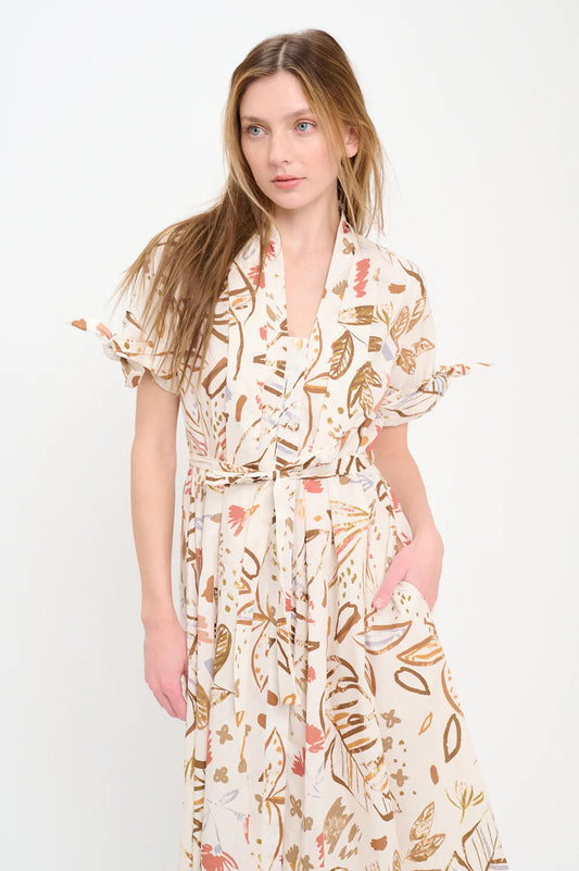 Meet me in Santorini Olive Grove Shirt Dress