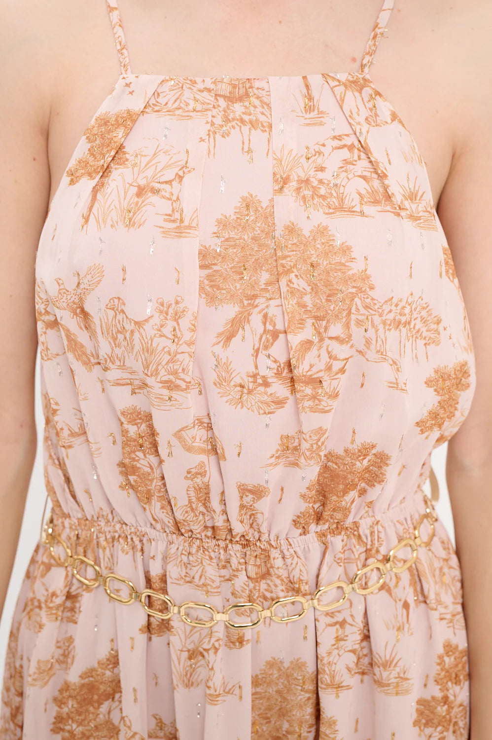 Meet Me in Santorini Phaedra's Garden Belted Maxi