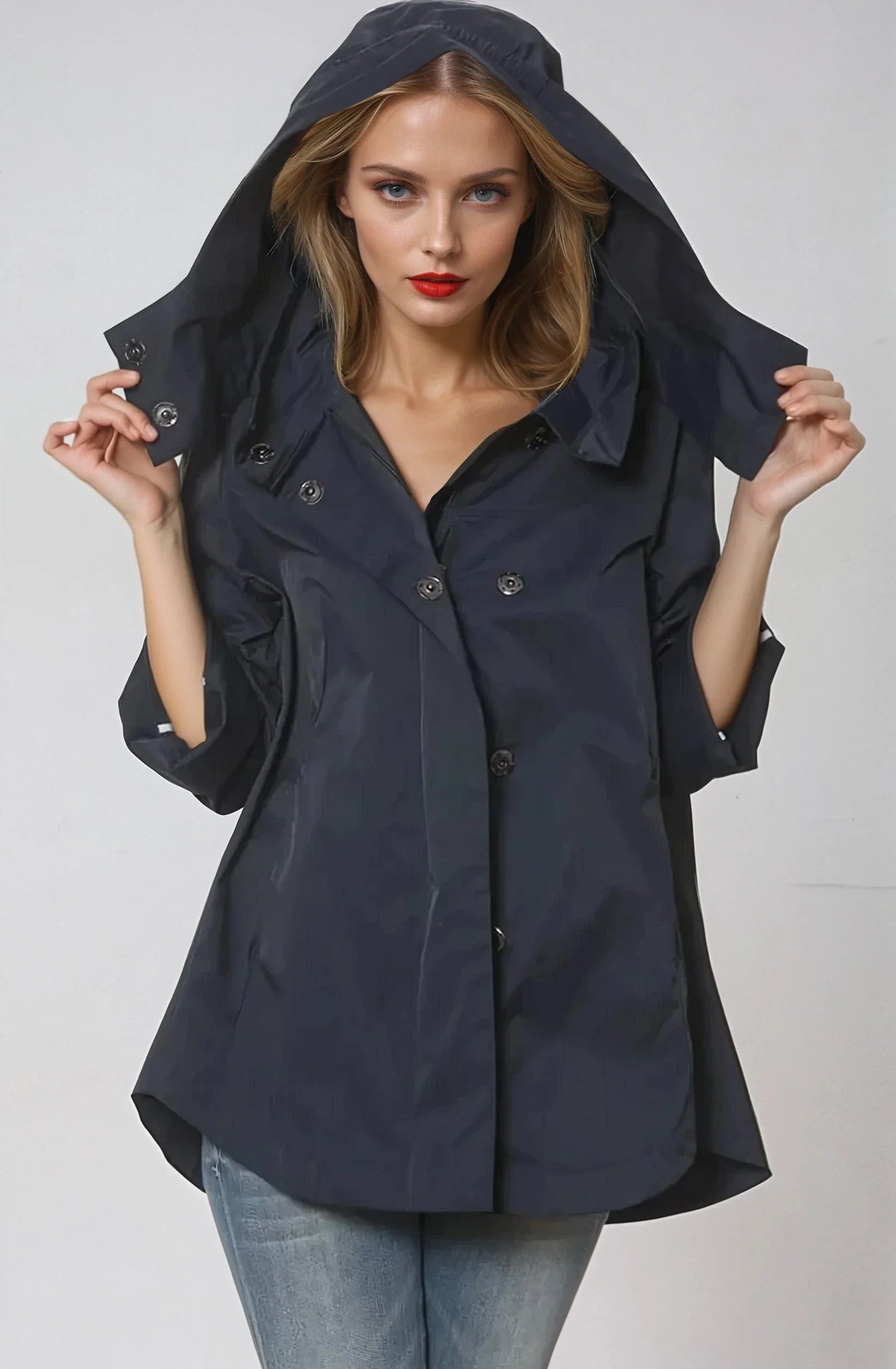 CIAO MILANO Nia Raincoat Black