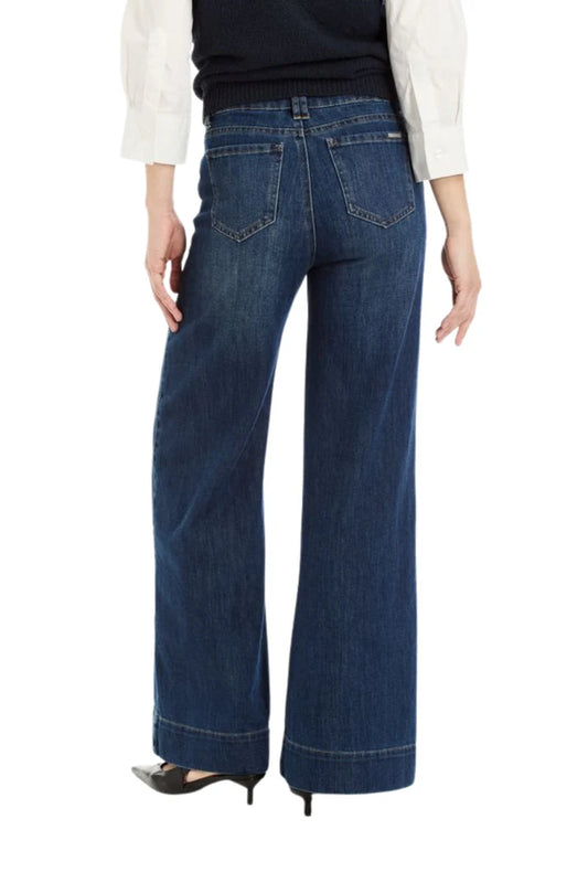 Tractr Pin Tuck Wide Leg Jean