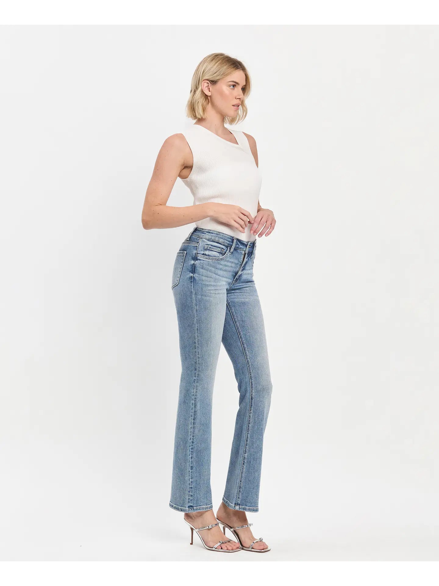 Mid Rise Bootcut Jean