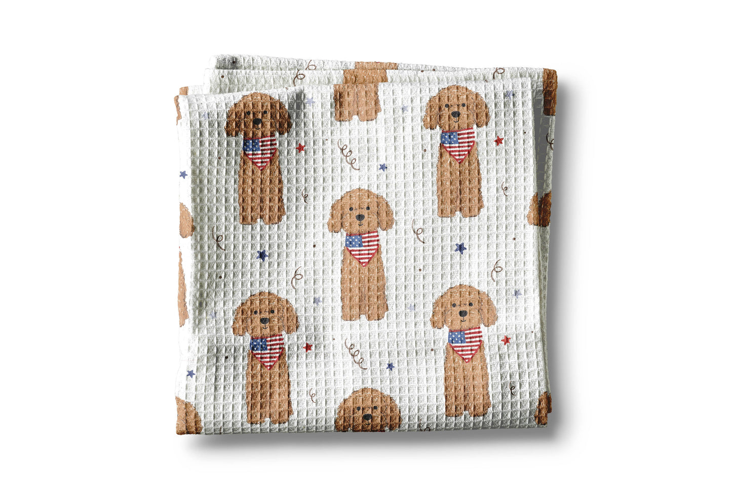 Dog Pet July 4 Patriotic Kitchen Towel