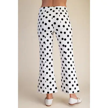 Flare Crop Dot Pants