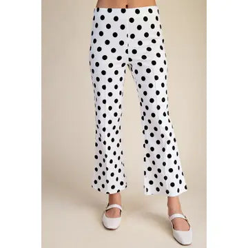 Flare Crop Dot Pants