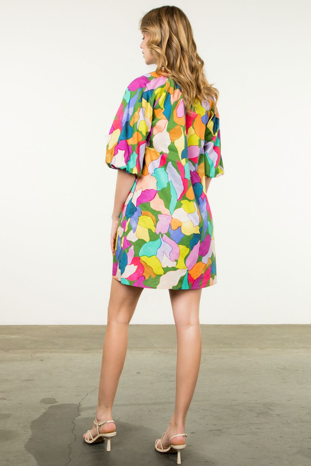 THML Abstract Bold Multi Color Dress