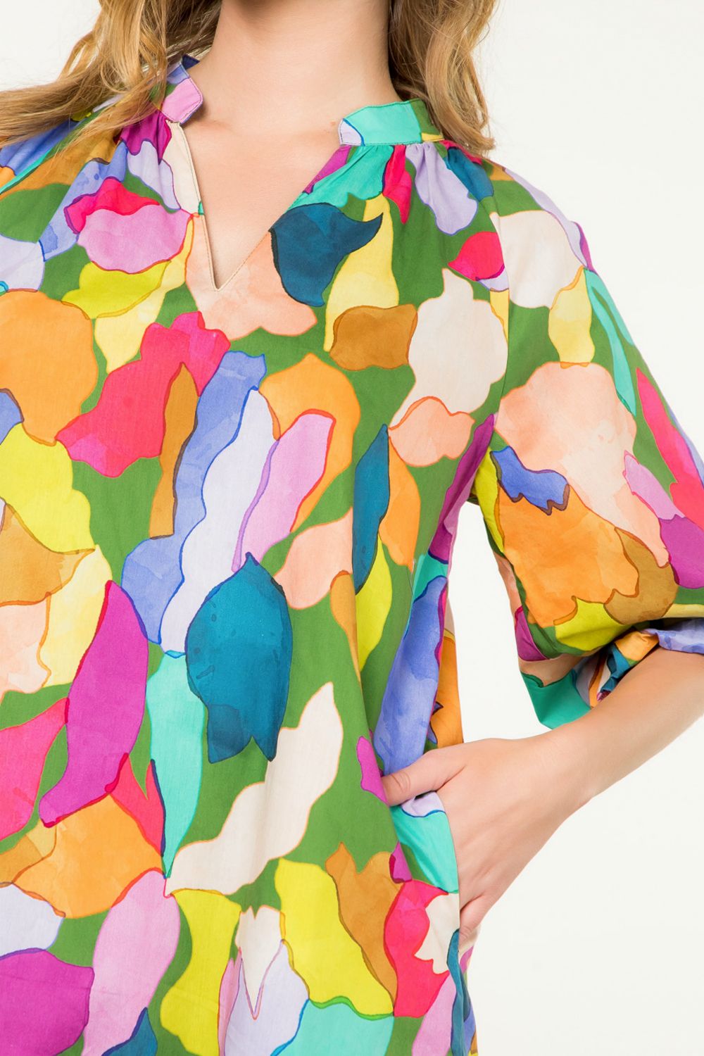 THML Abstract Bold Multi Color Dress