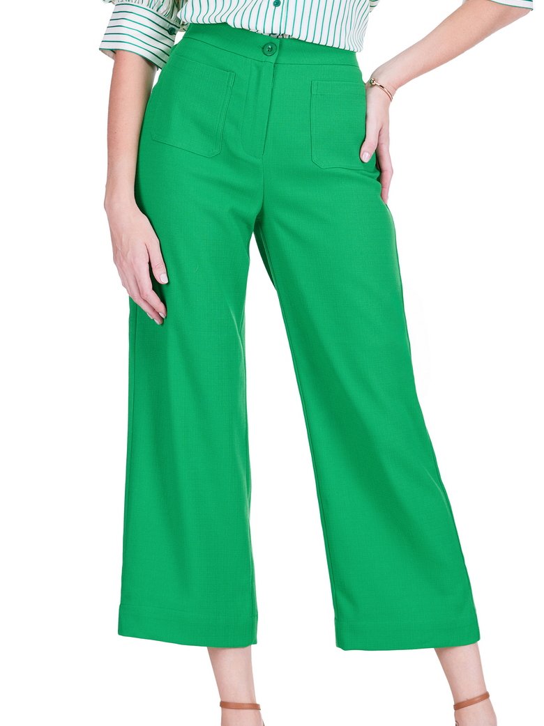 JADE Pocket Crop Pant Green