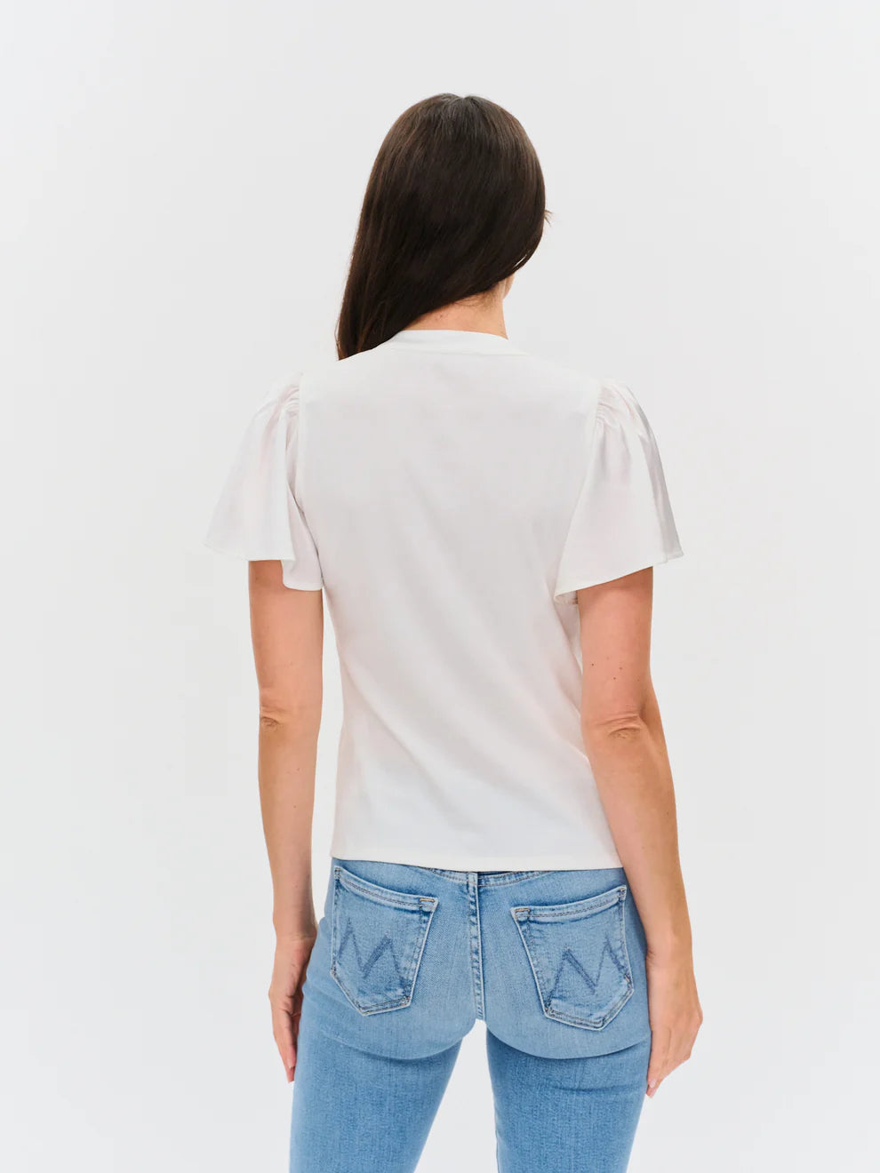 SIX FIFTY Maren Flutter Sleeve White