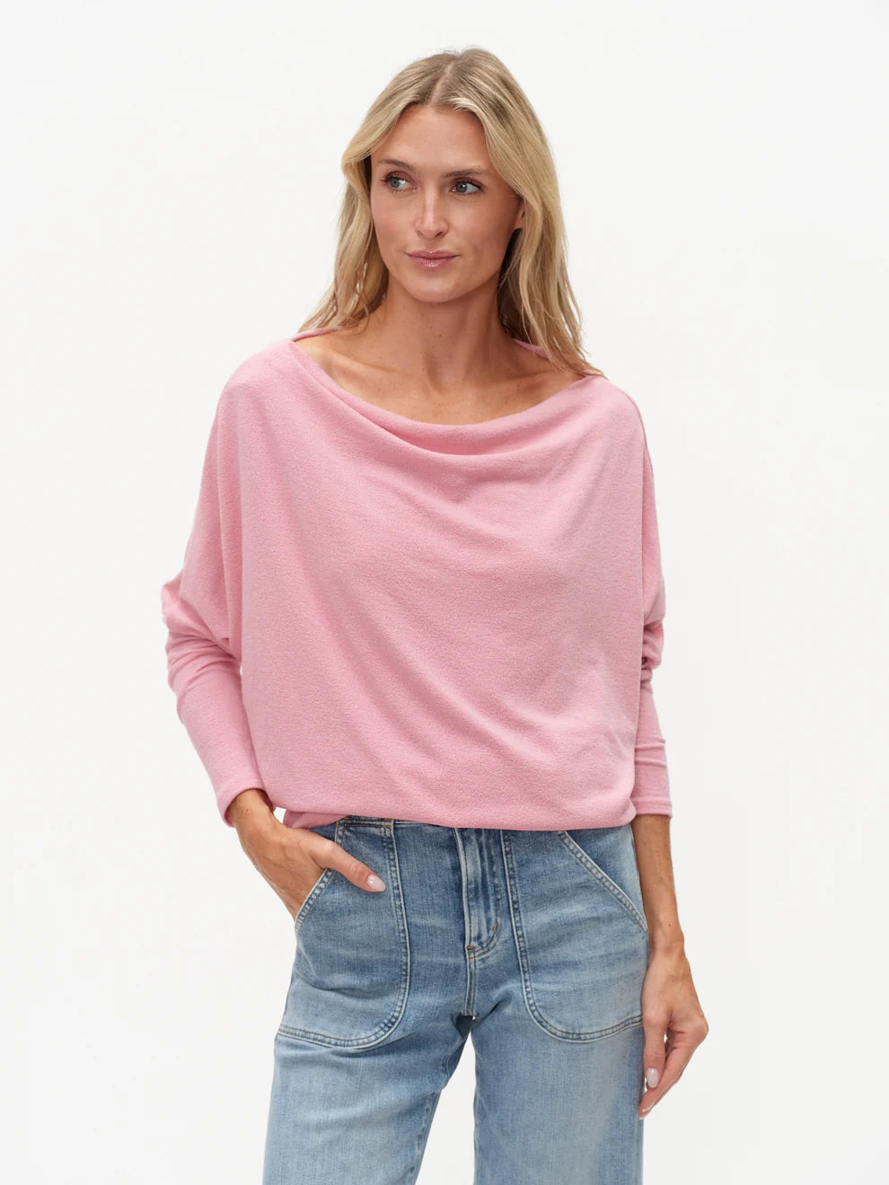 The Anywhere Top L/S Pink Lace