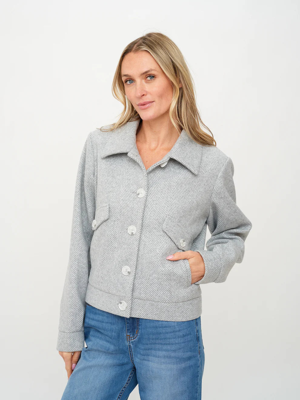 SIX/FIFTY Katrina Herringbone Jacket