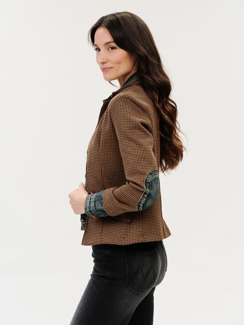 SIX FIFTY Clarissa Jacket Brown Bedford Check