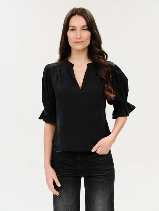 SIX FIFTY V-Neck Flutter Sleeve Top
