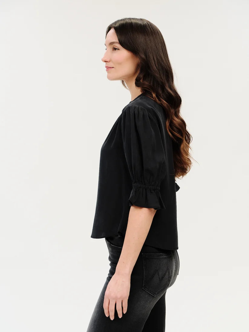 SIX FIFTY V-Neck Flutter Sleeve Top