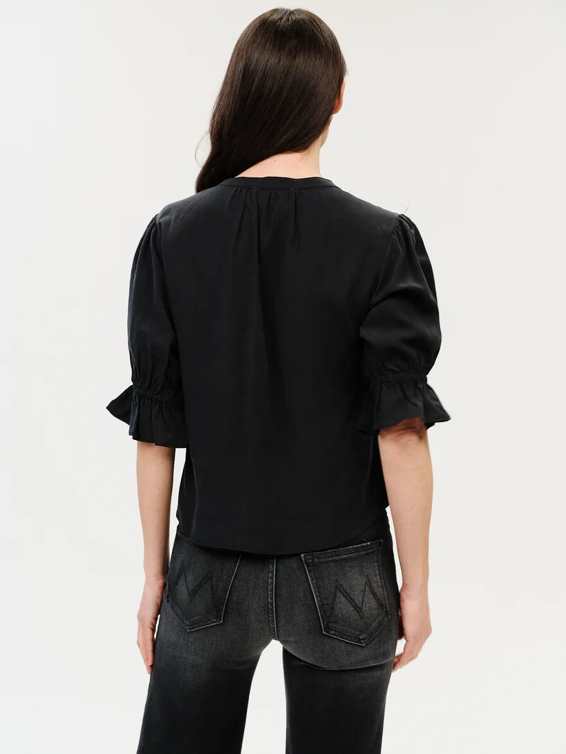 SIX FIFTY V-Neck Flutter Sleeve Top