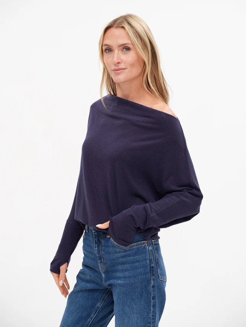 SIX FIFTY Anywhere Top L/S Navy