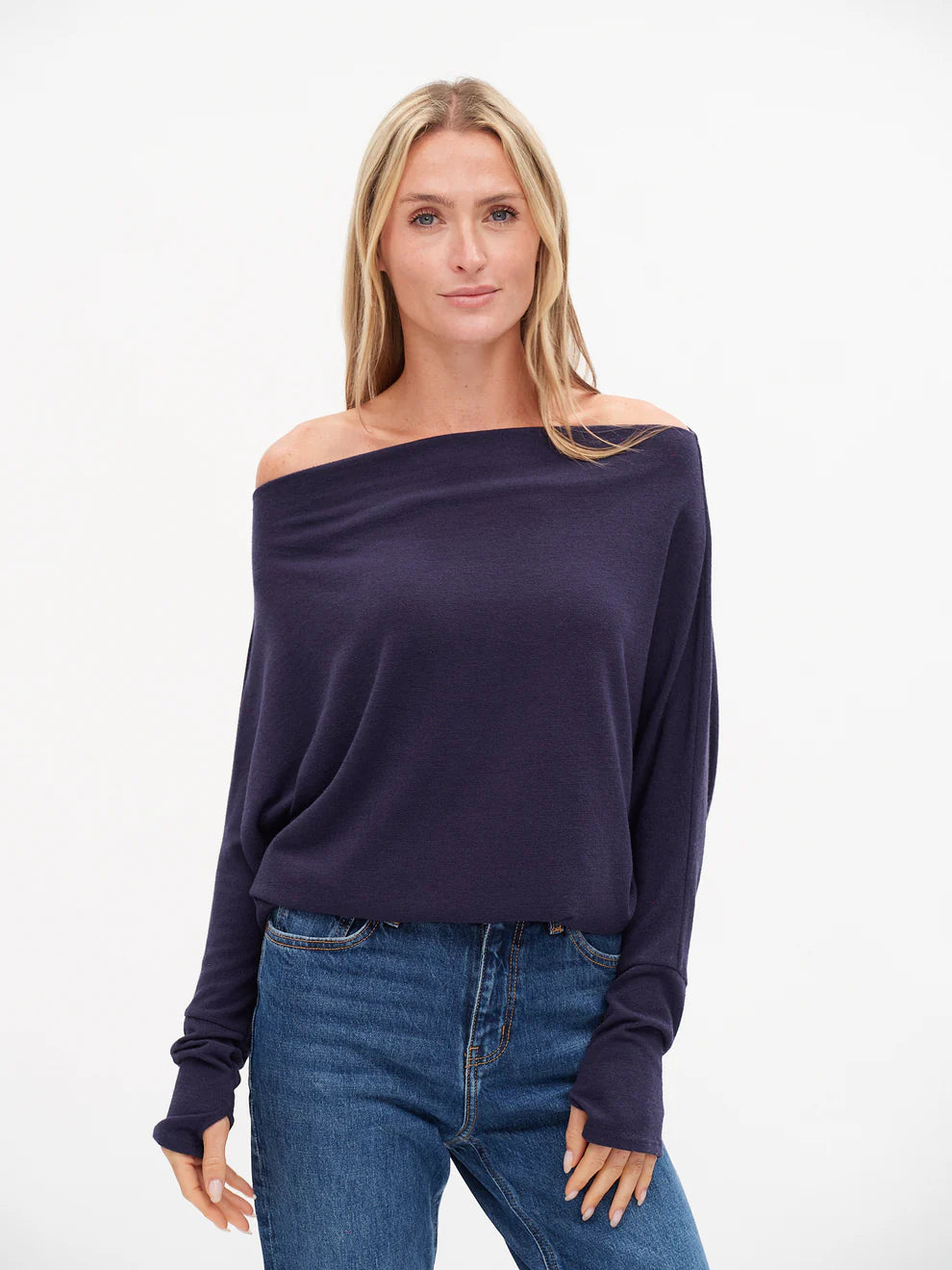 The Anywhere Top L/S Navy