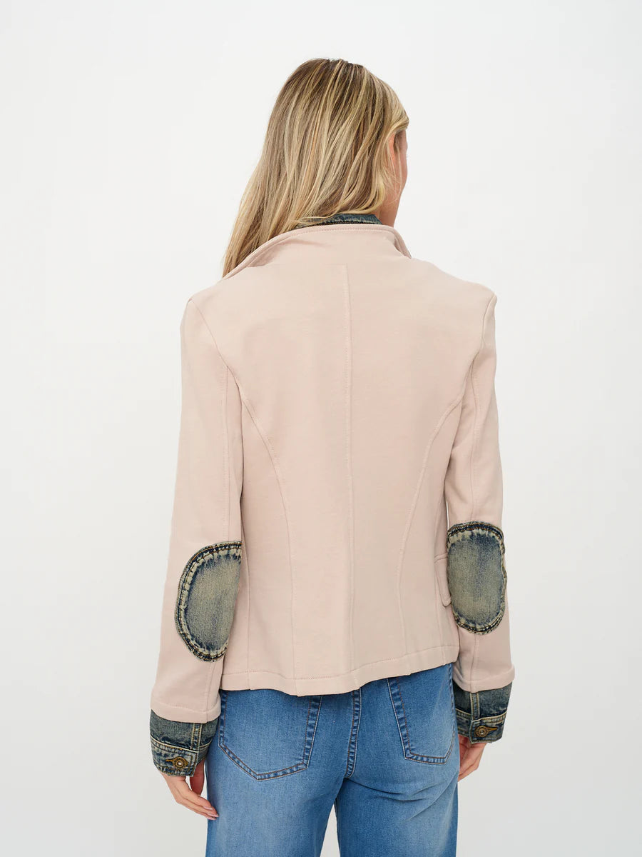 SIX/FIFTY Mixed Media Denim Jacket