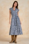 Nomadia Tie Front Midi Dress