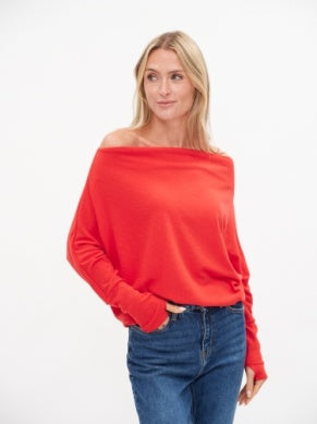 SIX/FIFTY Anywhere L/S Top Red