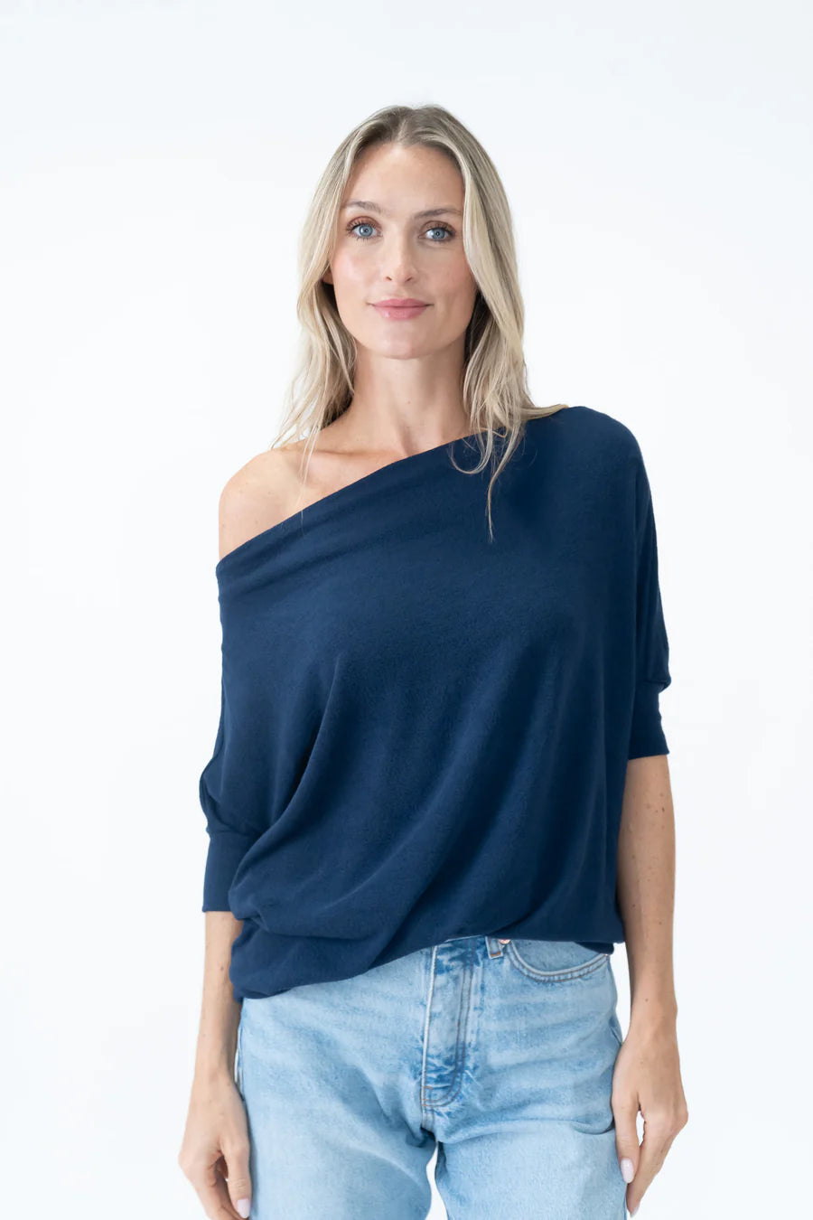 SIX/FIFTY Short Sleeve Anywhere Top Navy